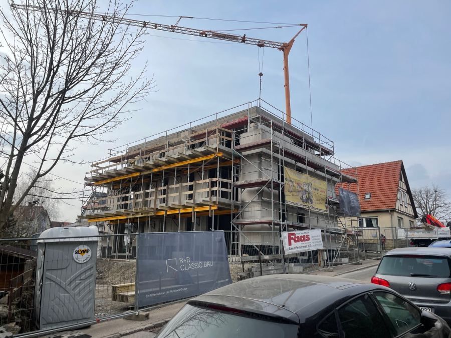 Neubaus eines Mehrfamilienhauses in der Sonnenstraße in Höfingen von Faas Bauunternehmen e.K.