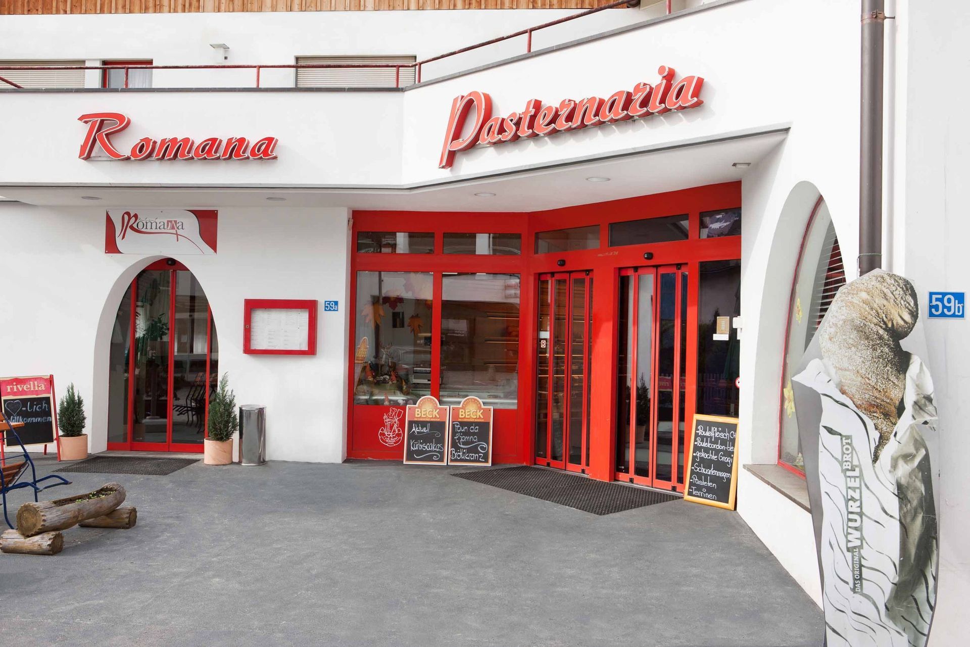 Bäckerei Romana von aussen - Pasternaria Romana SA