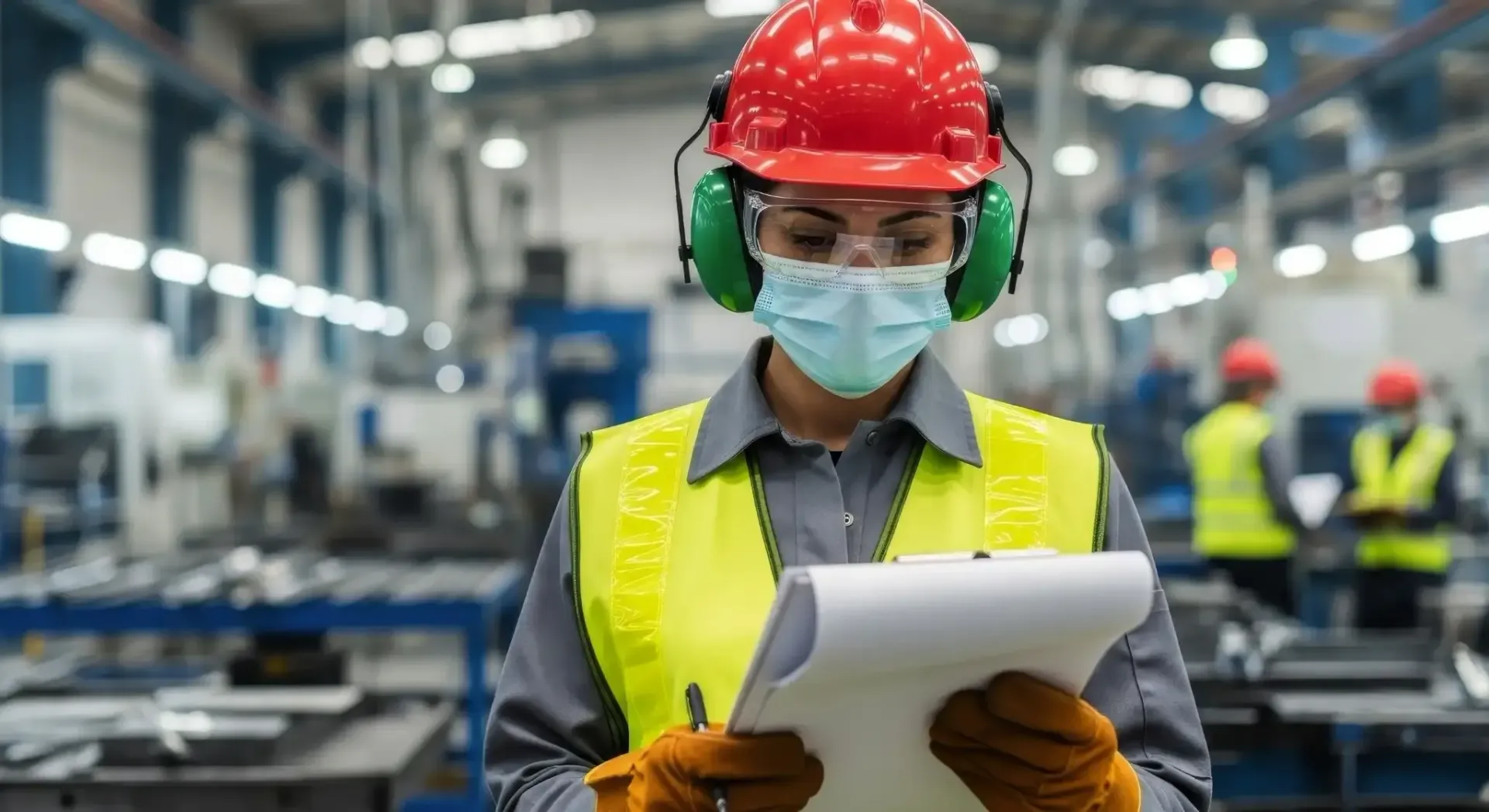 Un hombre de traje habla con otro hombre en una mesa, ambos en el interior.