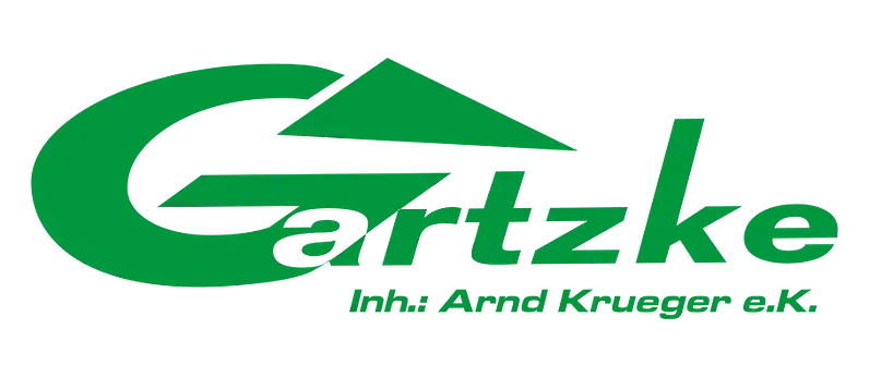 Grünes Gartzke-Logo mit weißer Schrift und dem Untertitel „Inh. Arnd Krueger eK“.