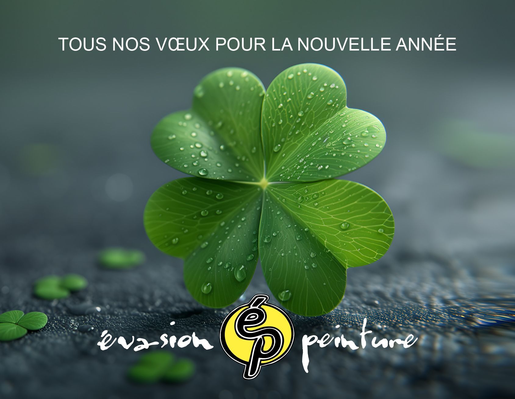 Carte de vœux de fin d'année - Évasion Peinture