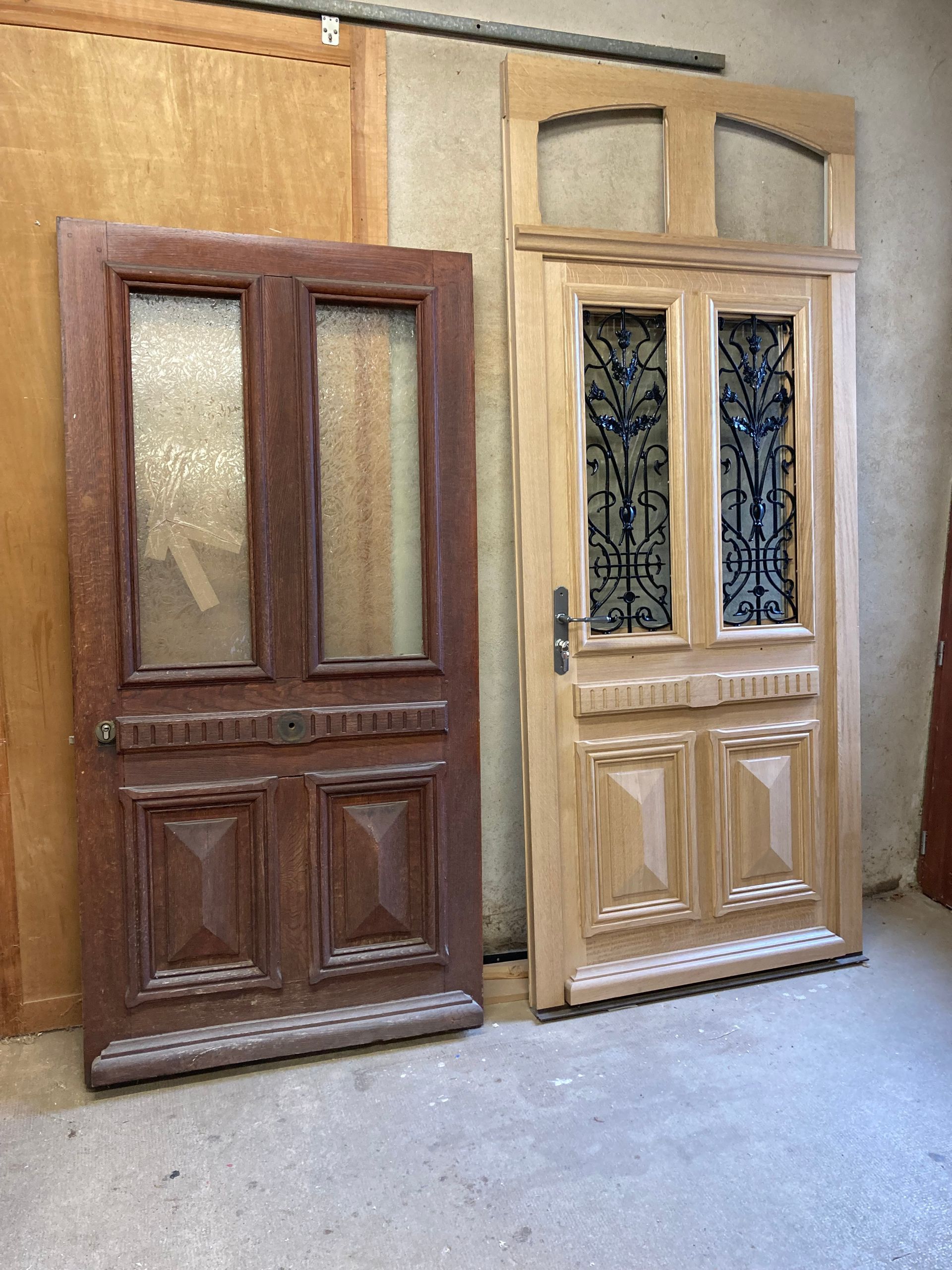 Porte en bois reproduction