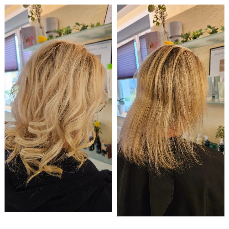 Vorher-Nachher-Bild, Foto der Chic-Saal Friseur & Kosmetik GmbH