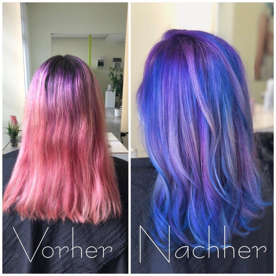 Haarcoloration, Vorher-Nachher-Bild der Chic-Saal Friseur & Kosmetik GmbH