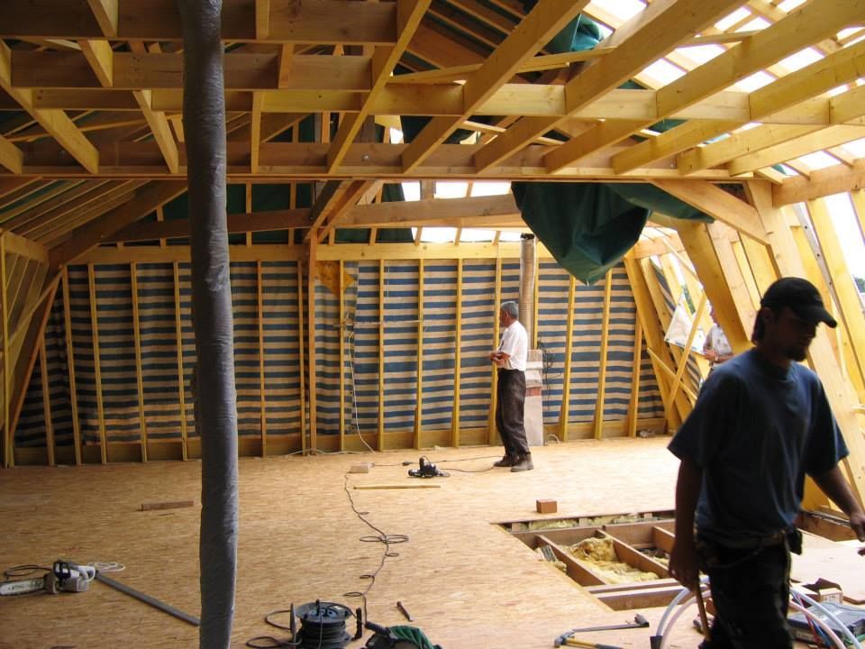 Comble avec charpente en bois