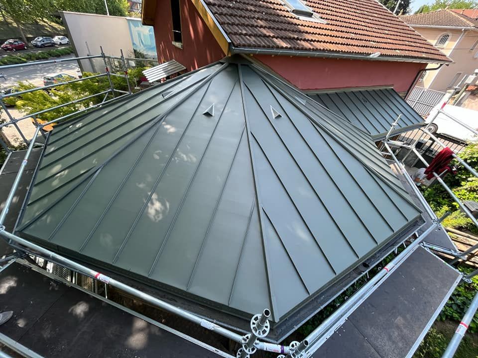 Chantier Joint-debout Zinc Pigmento Vert