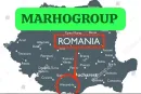 Un mapa de Rumania con la palabra marhogroup en él