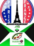 Un logotipo para una empresa llamada Marho Group.