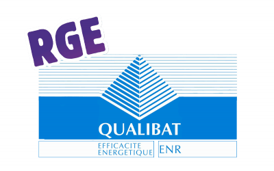 Logo RGE Qualibat sur réalisations