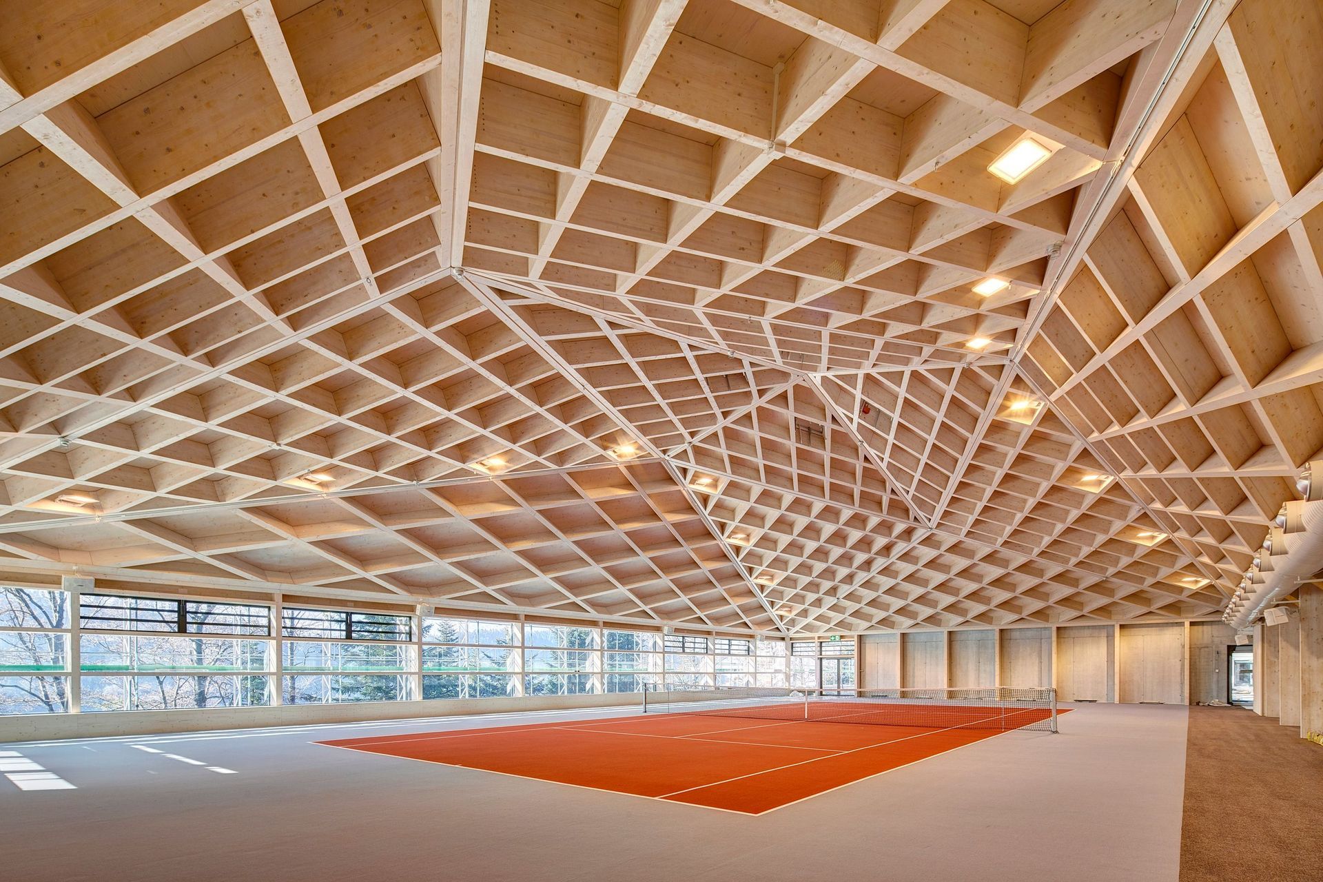 Tennis- und Eventhalle Diamond Domes Bürgenstock - Brawand Zimmerei AG