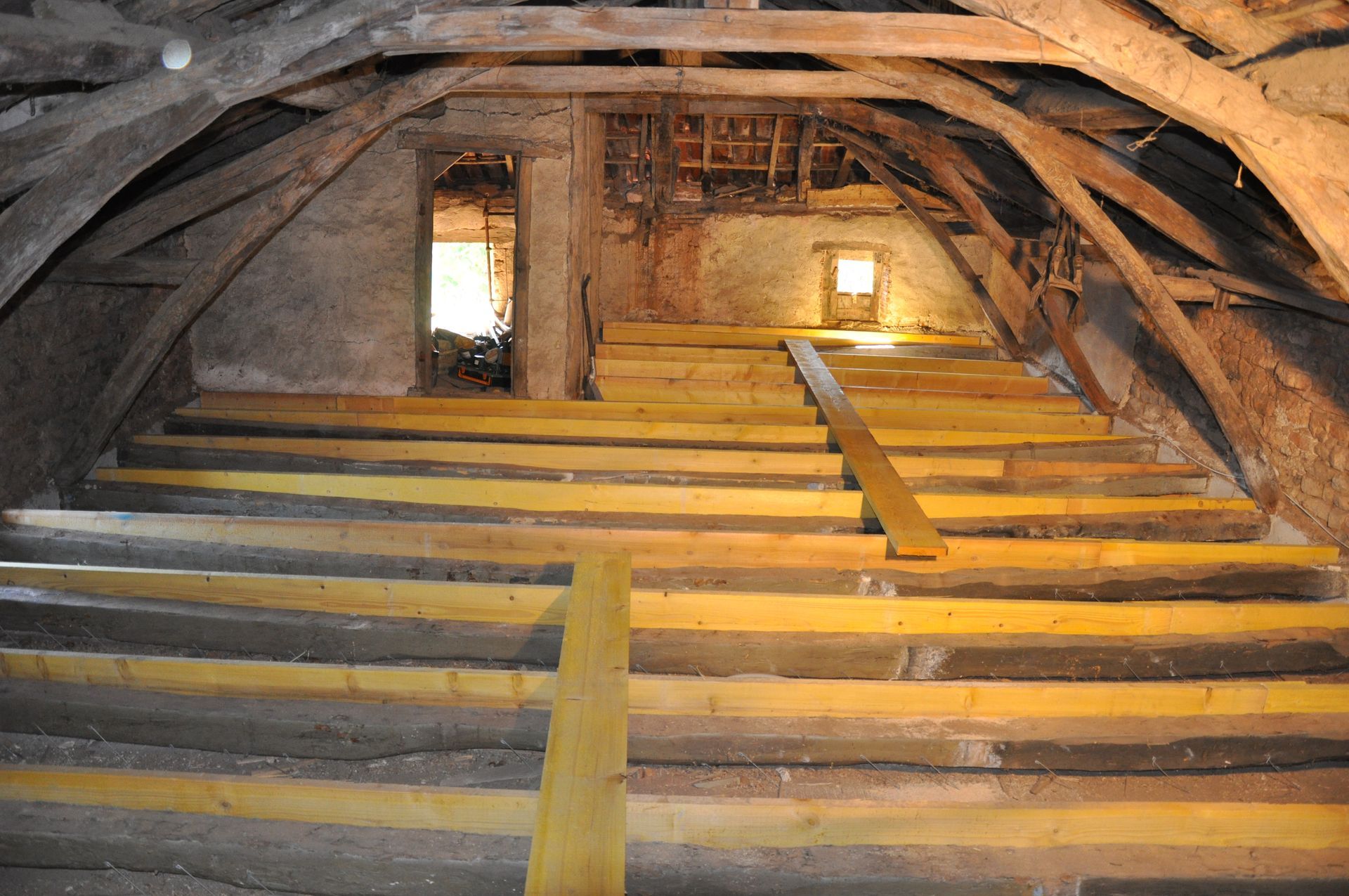 Isolation de combles par souffle