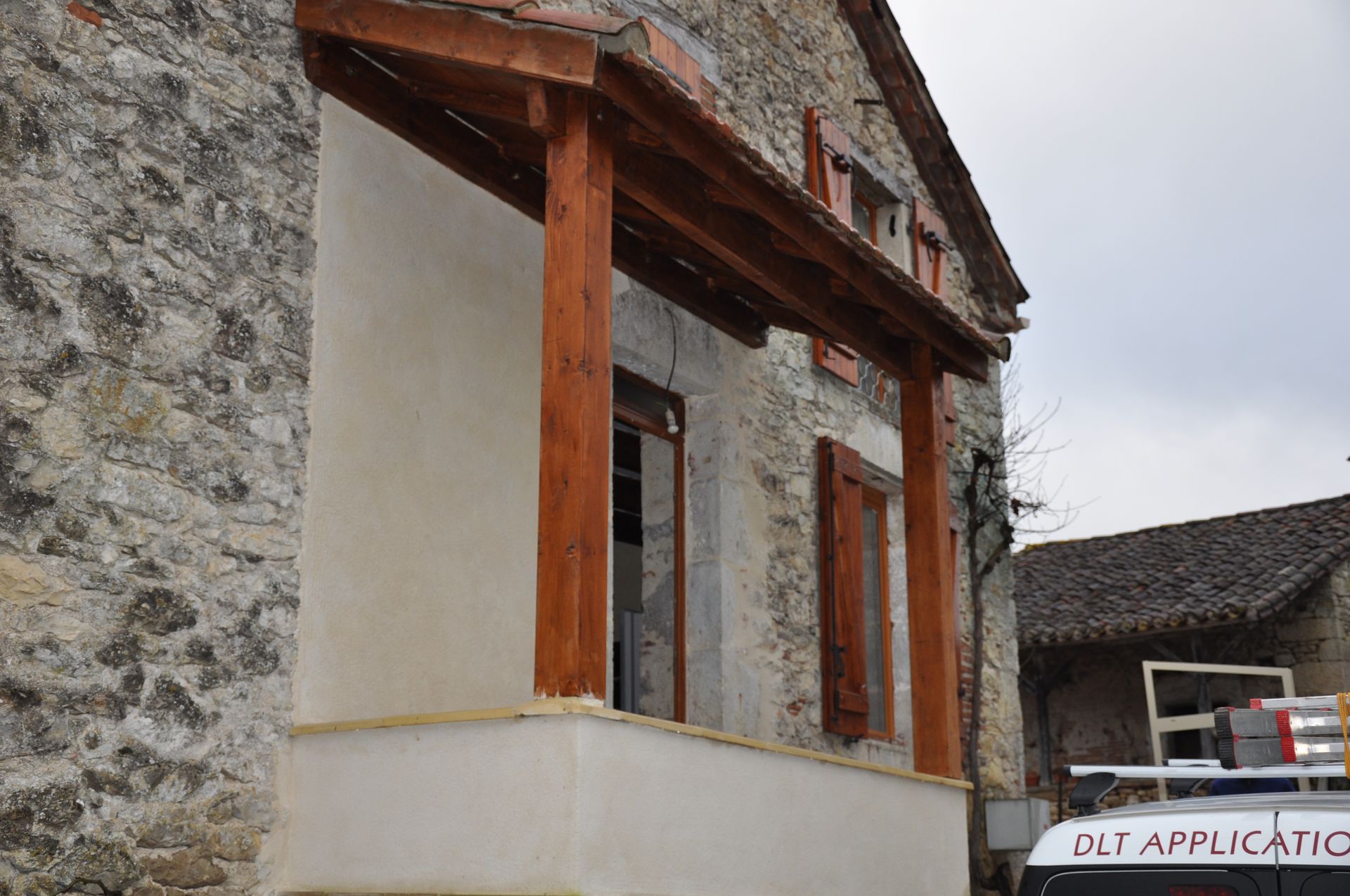 Petit balcon avant la pose de fermetures vitrées