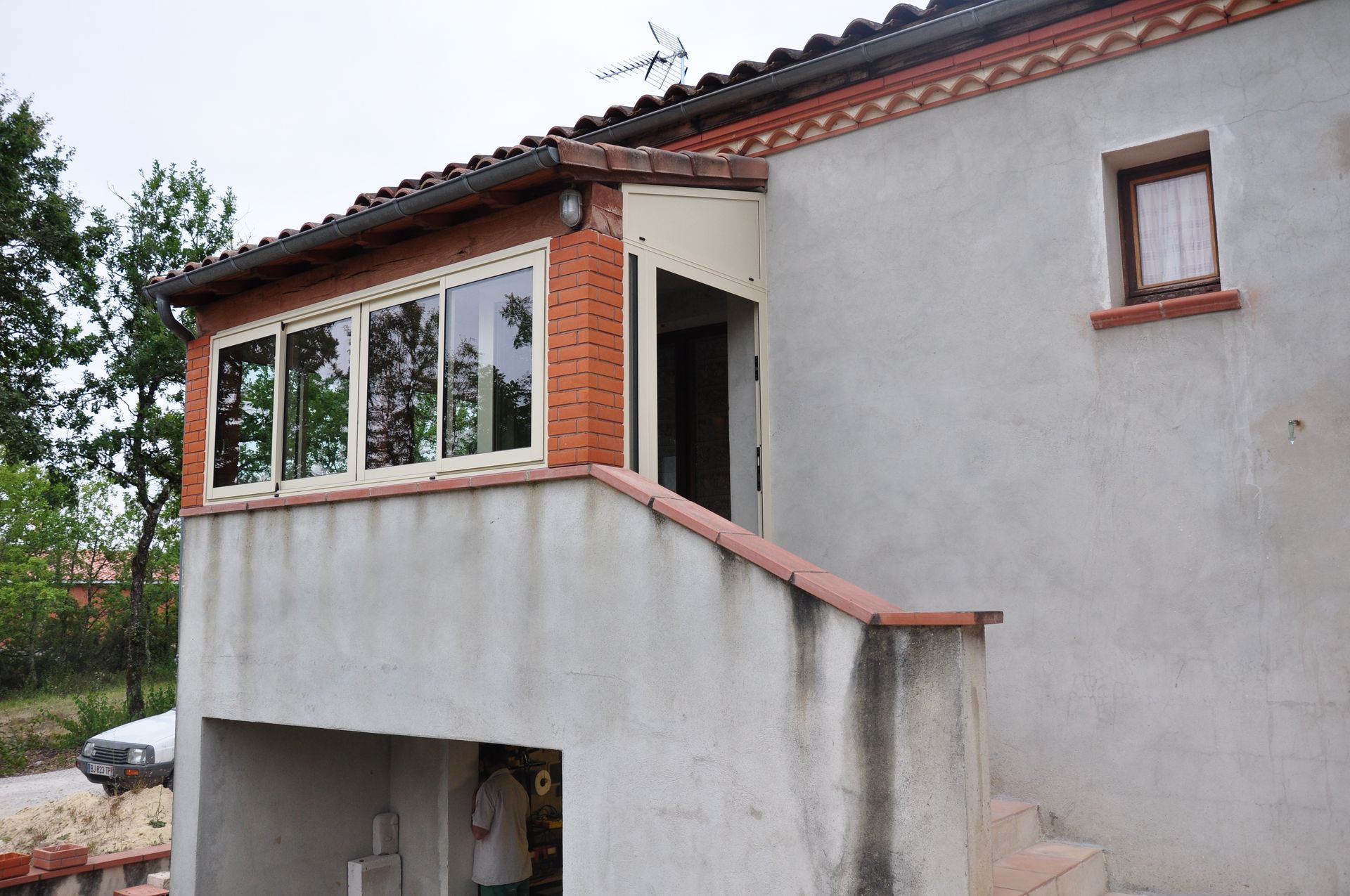 Entrée de maison après fermeture