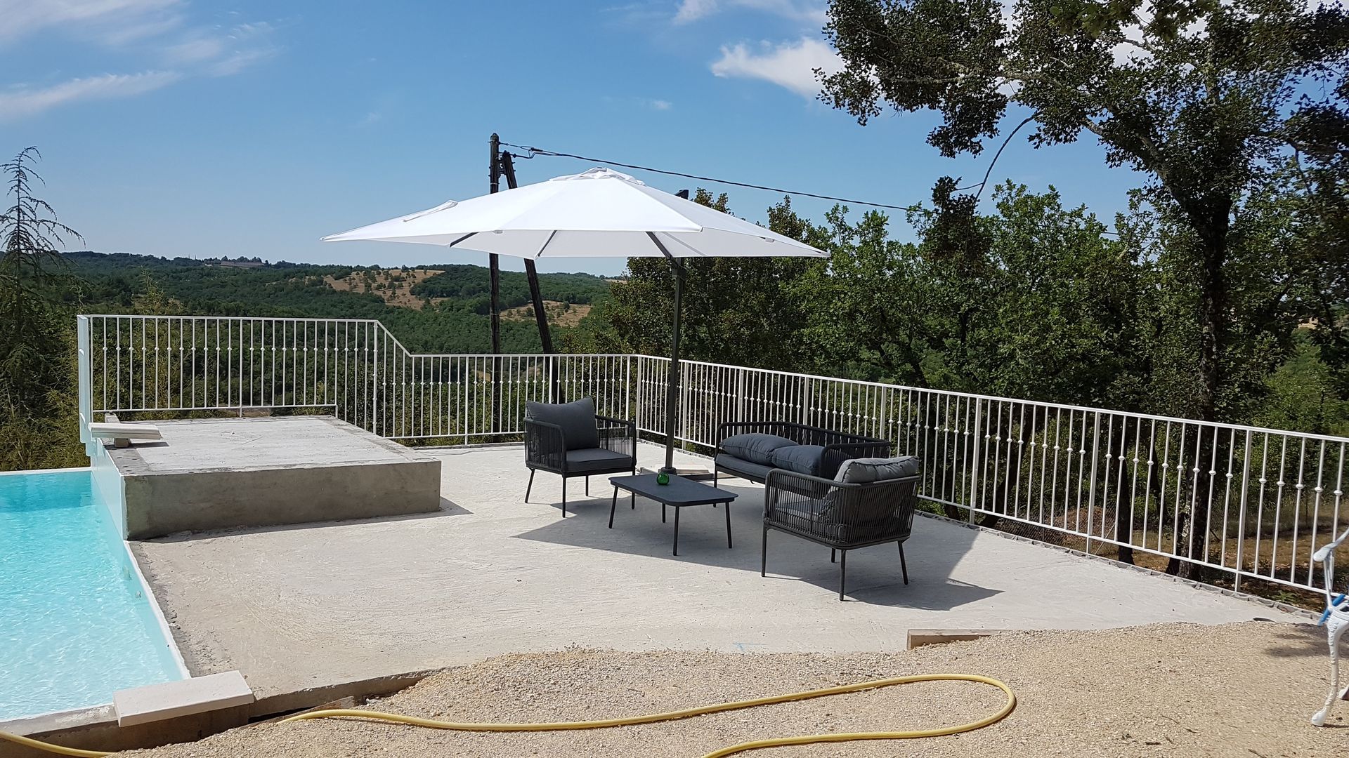 Garde-corps sur une terrasse