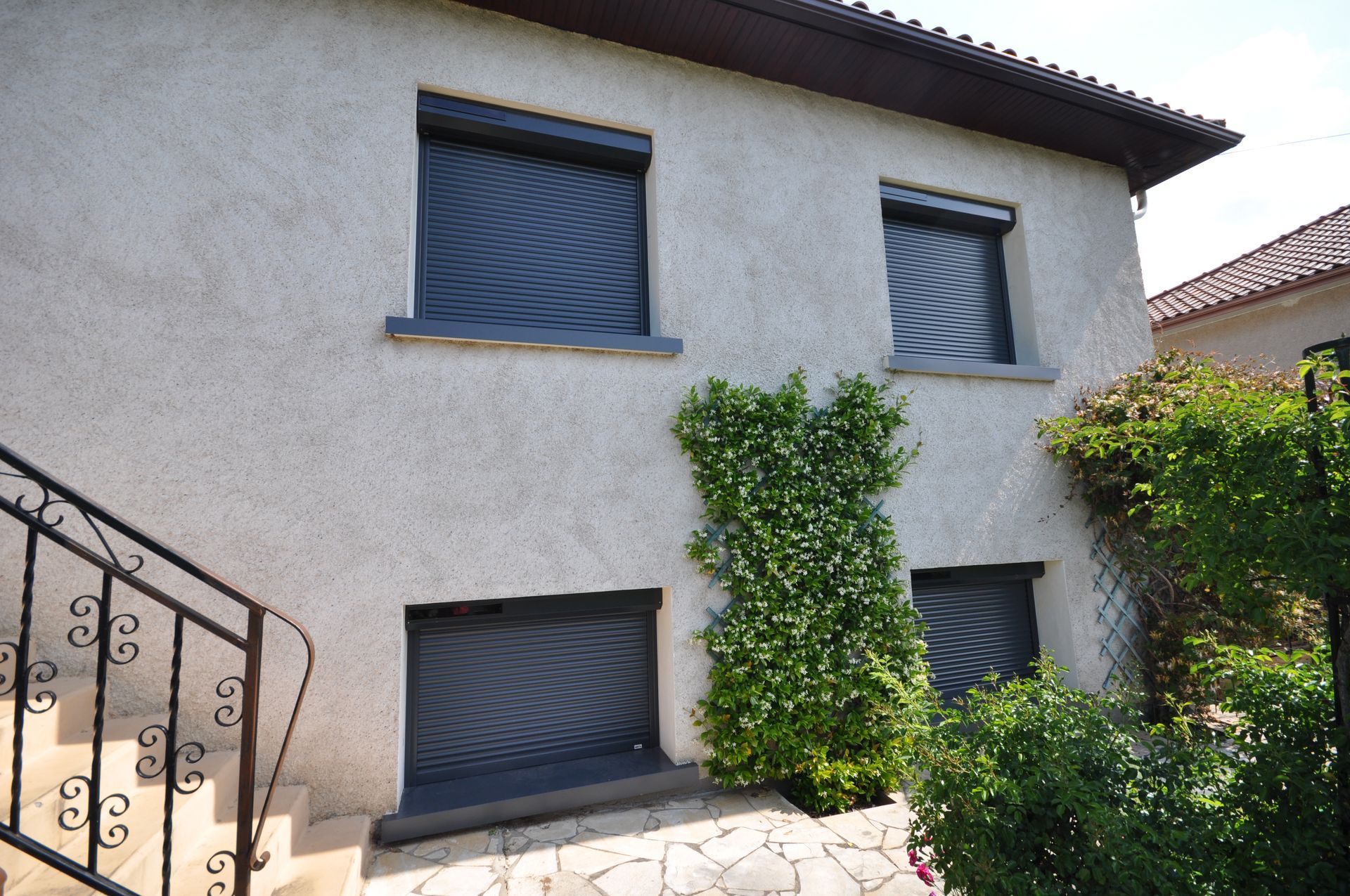 Quatre volets roulants