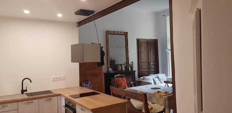 Mise en peinture d'une cuisine