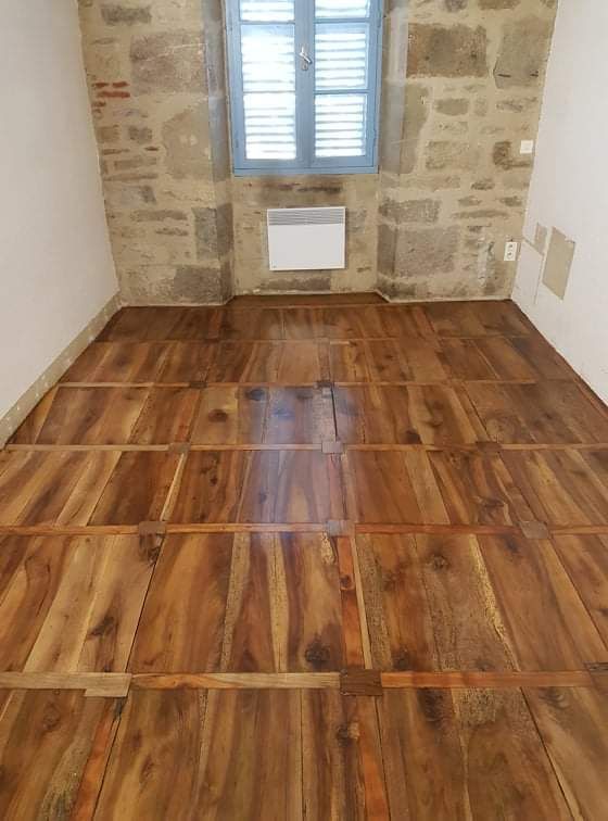 Parquet après vitrification