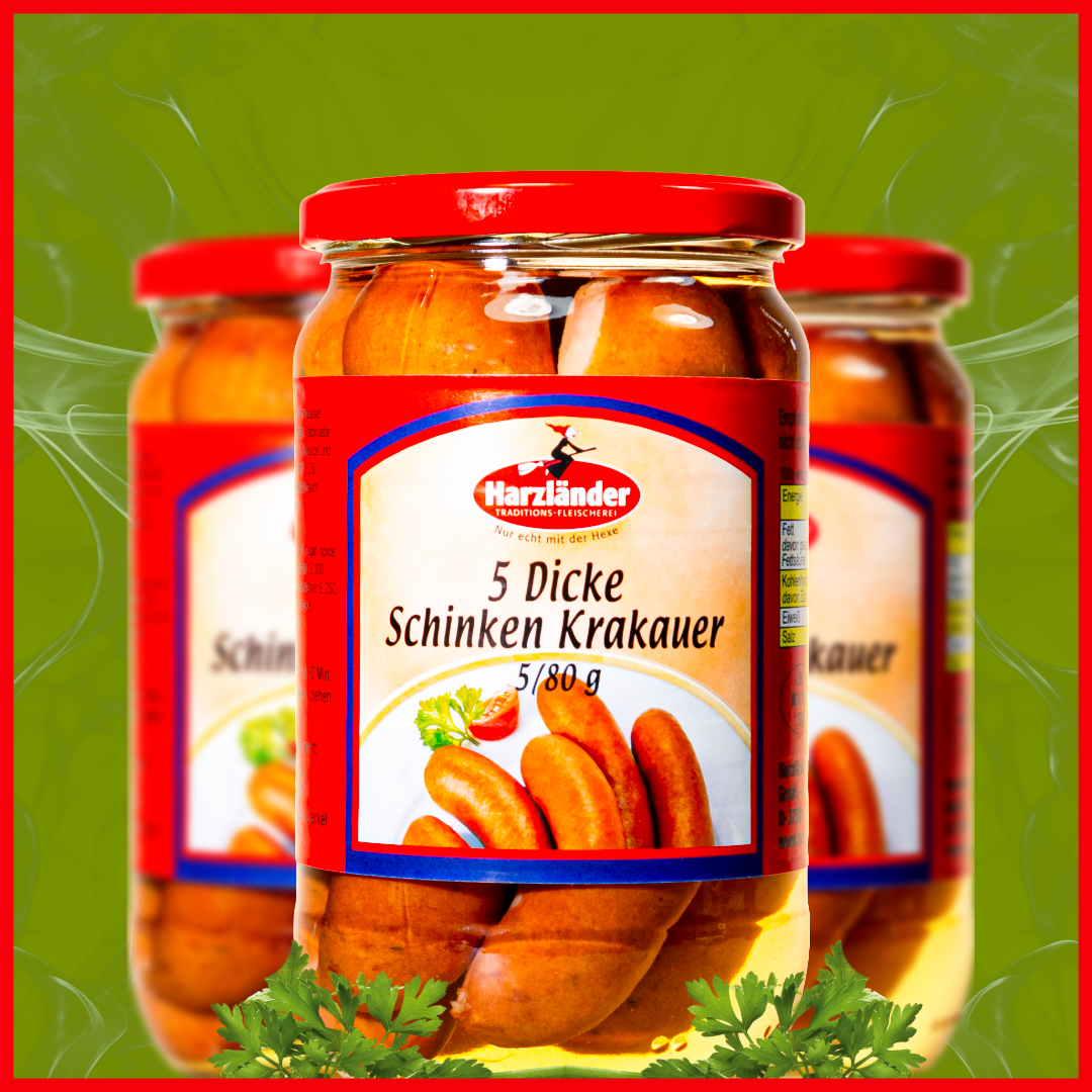 Harzländer Dicke Schinken-Krakauer 5x80g im Glas