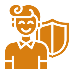 Icon: Clown mit Schild