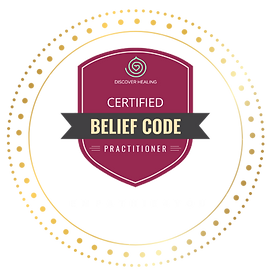 Ein Abzeichen mit der Aufschrift „Emotionscode-Anwender“