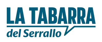 Logotipo que dice «La Tabarra del Serrallo», en texto verde azulado y negro, con una línea inferior.