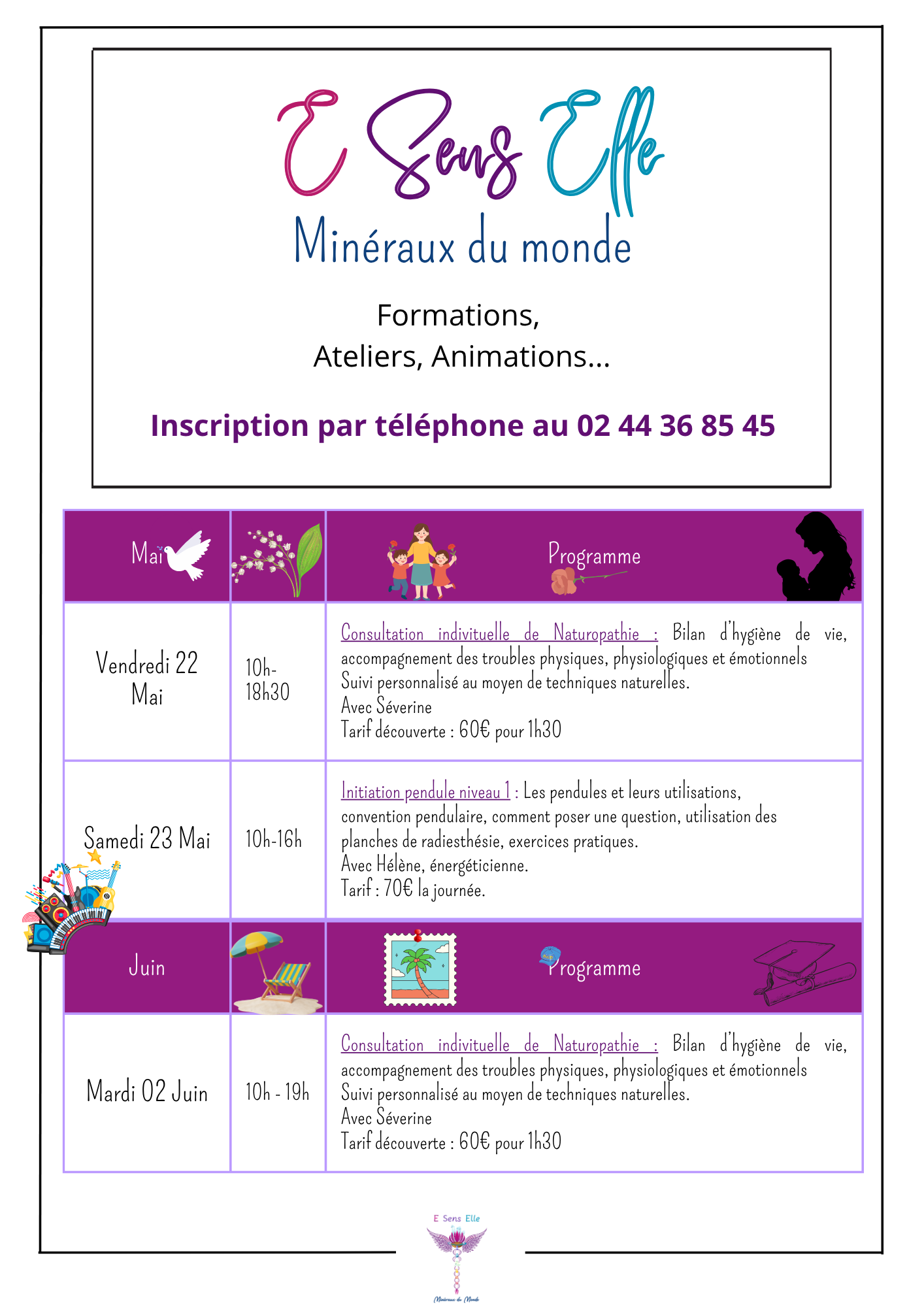 Event schedule for 