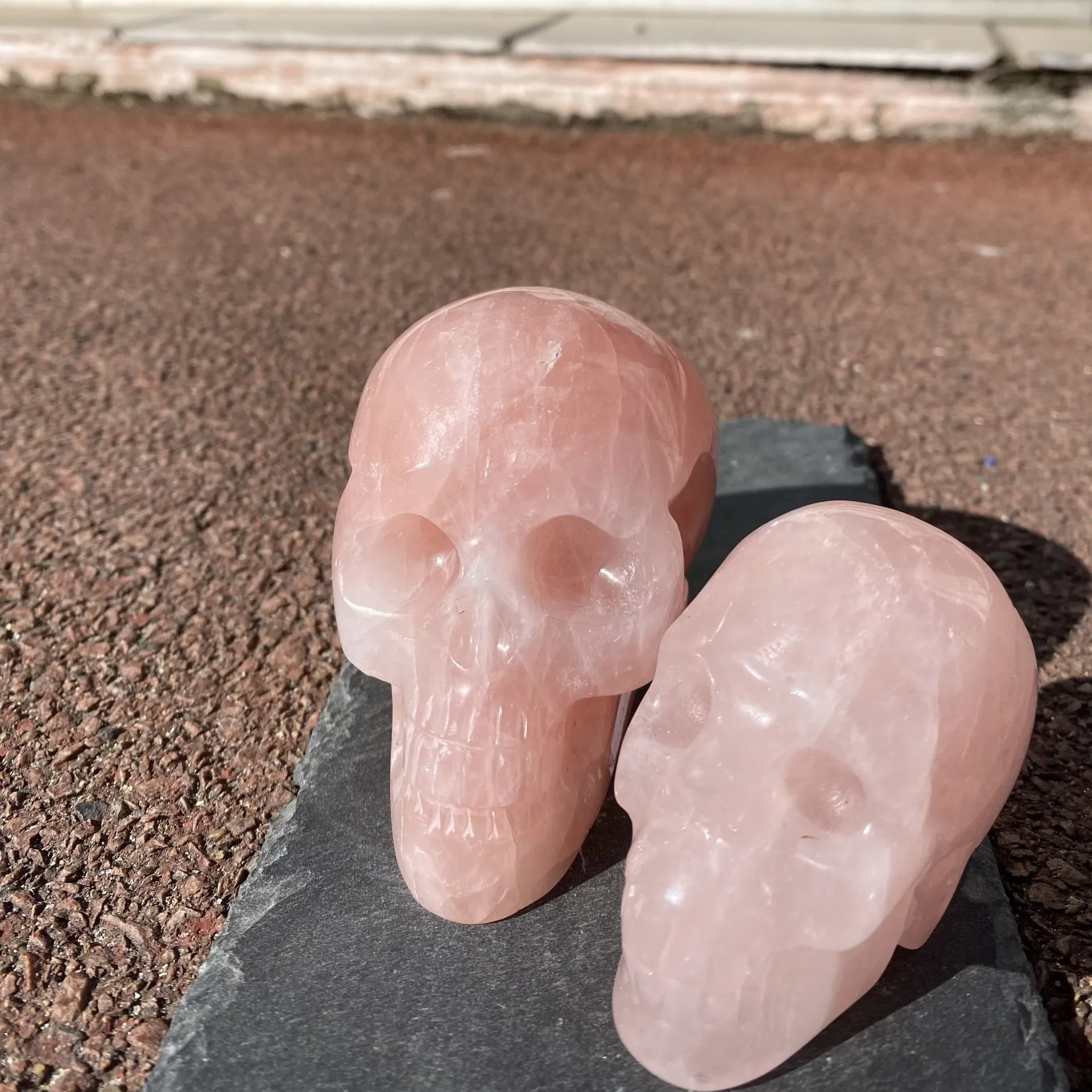 Crânes Quartz rose