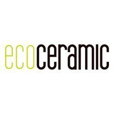 Es un logotipo para una empresa llamada ecoceramic.