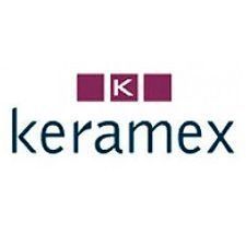Es un logotipo de una empresa llamada keramex.