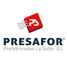 Es un logotipo para una empresa llamada presafor.