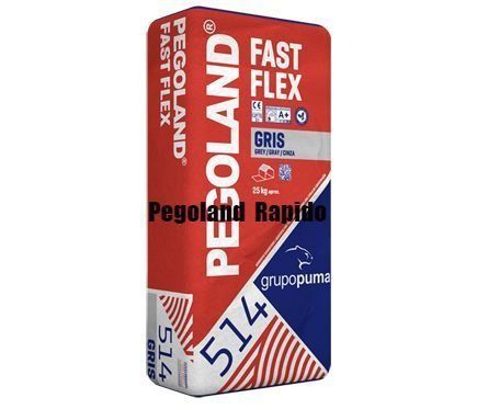 Se muestra una bolsa de Pegland Fast Flex 514 sobre un fondo blanco.