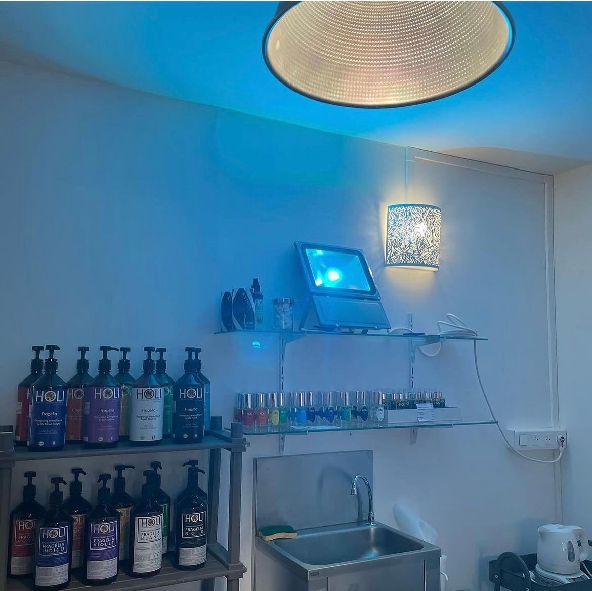 Produits que nous utilisons dans la salle privée