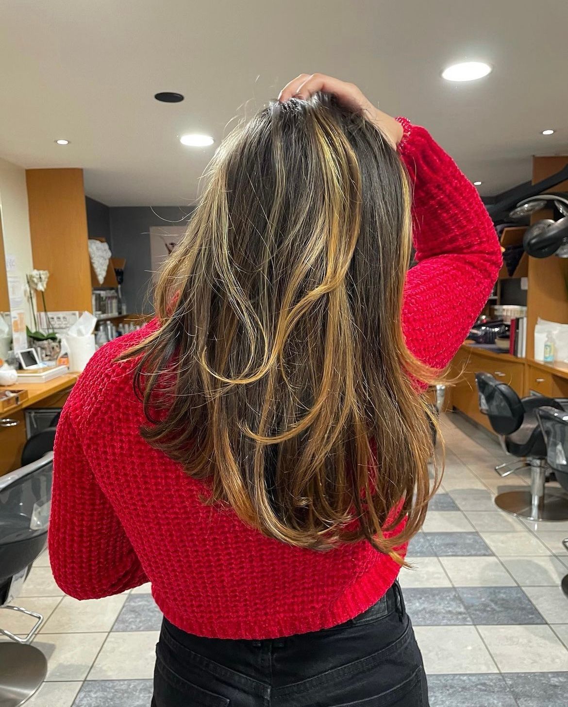 Coloration par mèches