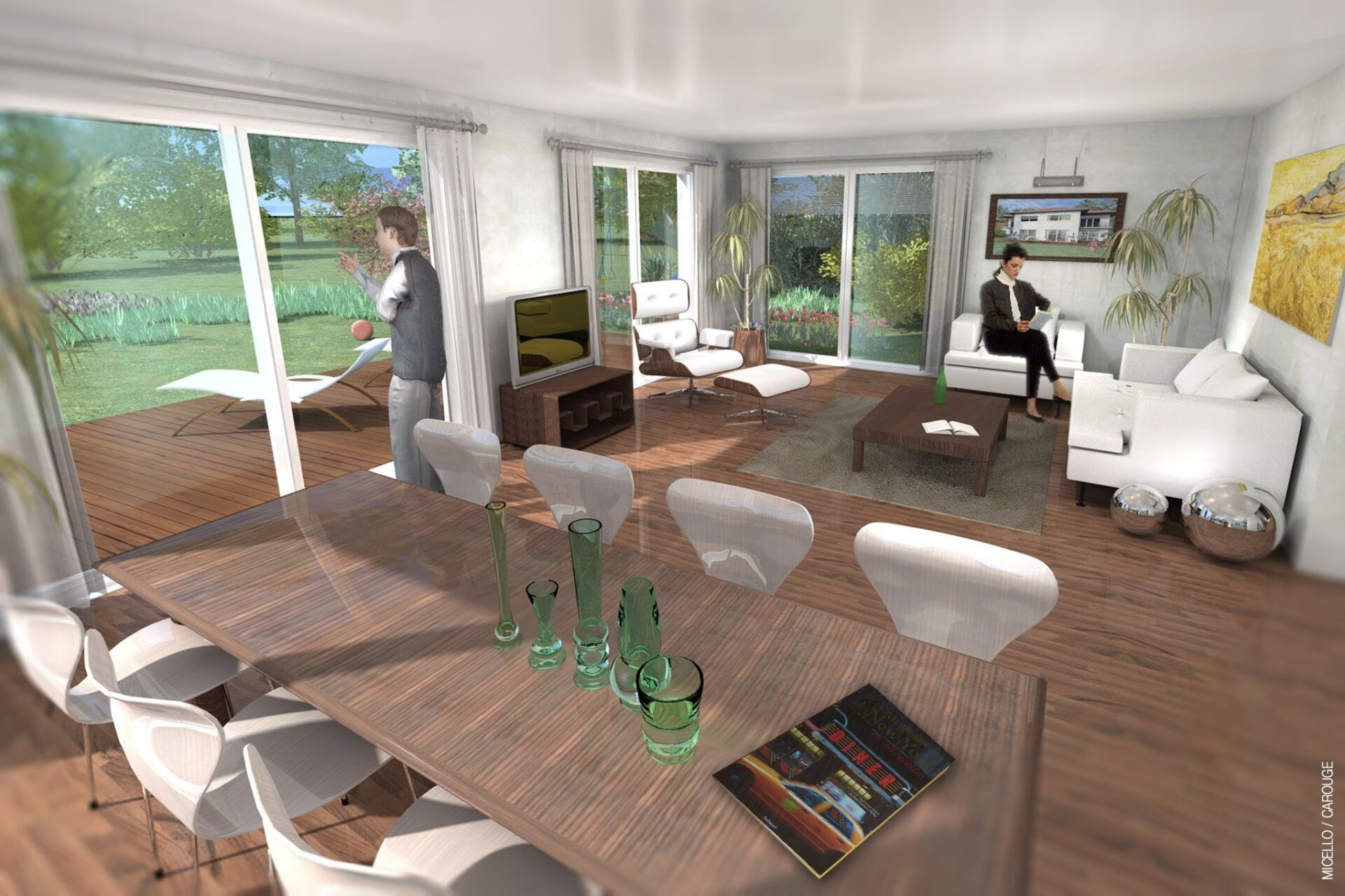 Vente 12 villas contiguës 7 pièces et 6 appartements 3,5 à 5 pièces , à la Rippe