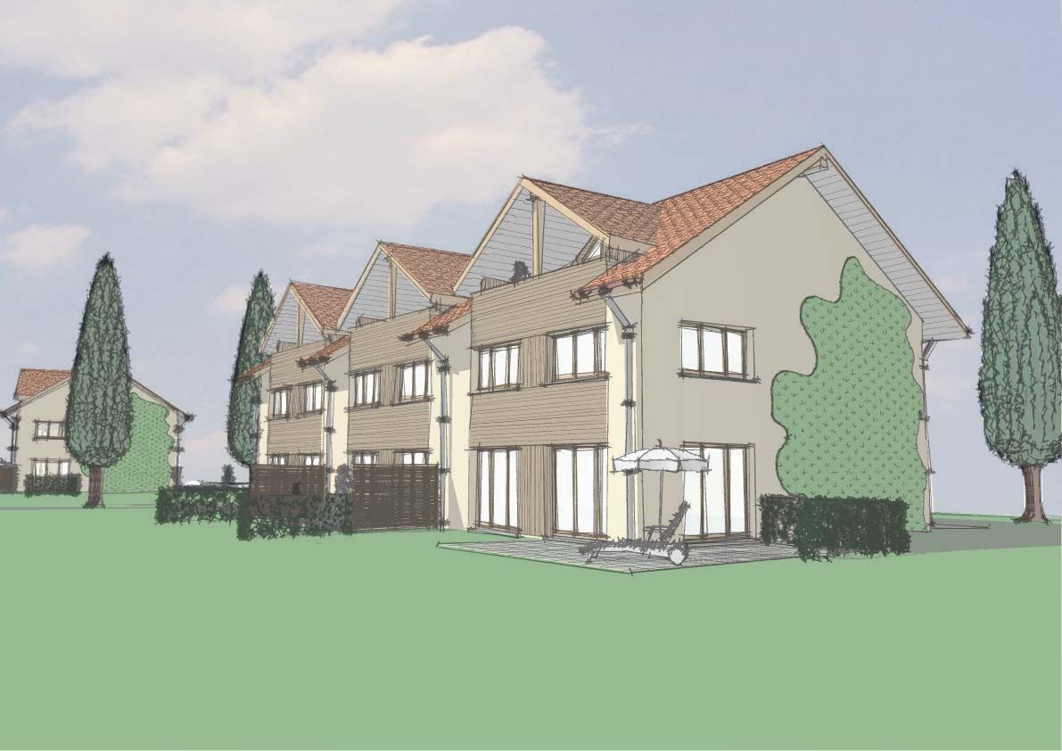 Vente 12 villas contiguës 7 pièces et 6 appartements 3,5 à 5 pièces , à la Rippe