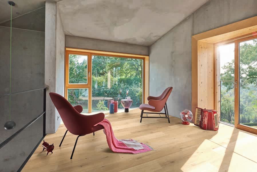 Wohnung mit Holzboden