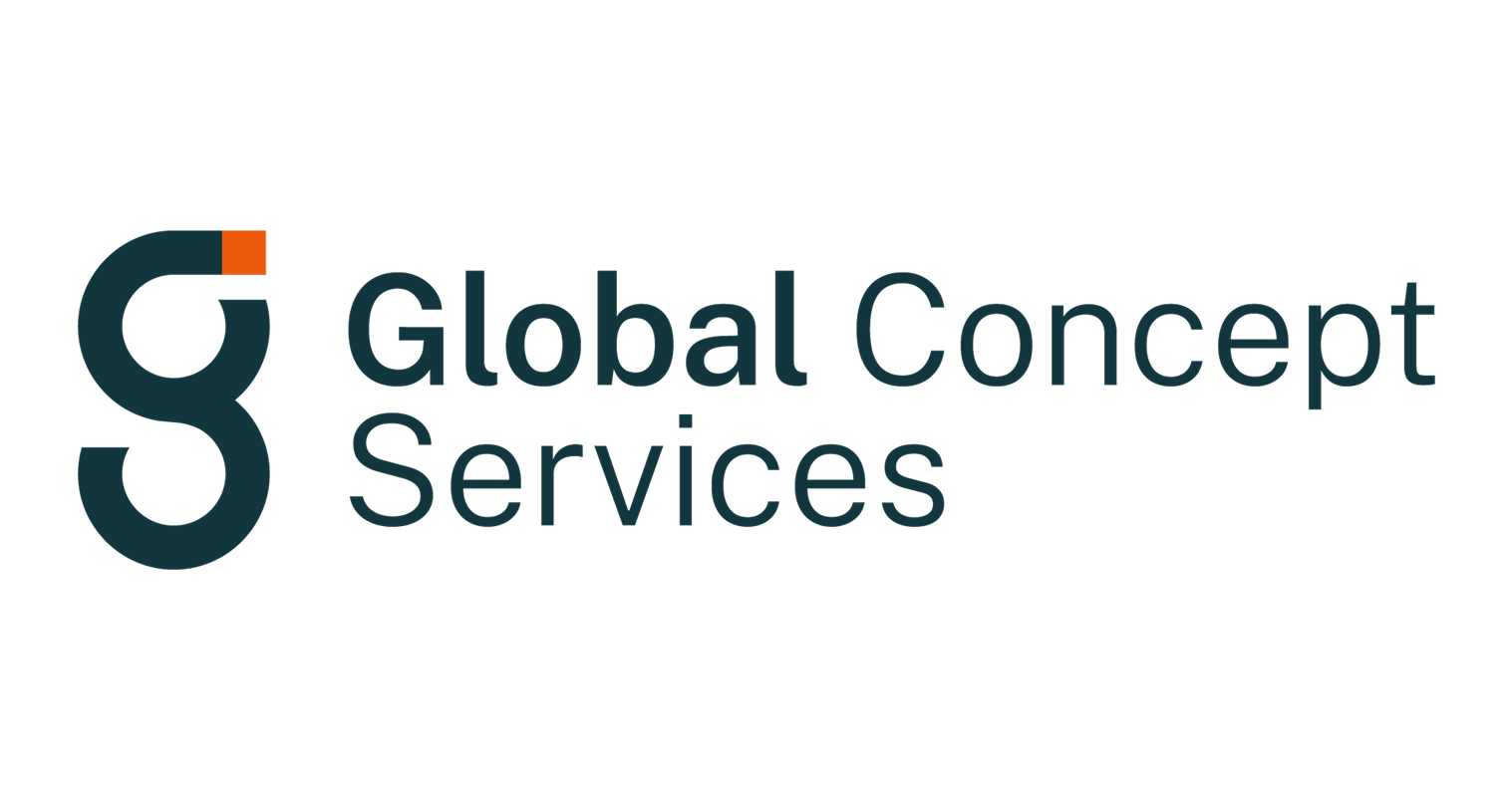 Un logo pour une entreprise appelée global concept services.