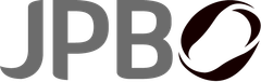 Le logo de jpbo est un logo gris et noir sur fond blanc.