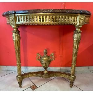 CONSOLE D'APPLIQUE DEMI LUNE EPOQUE LOUIS XVI