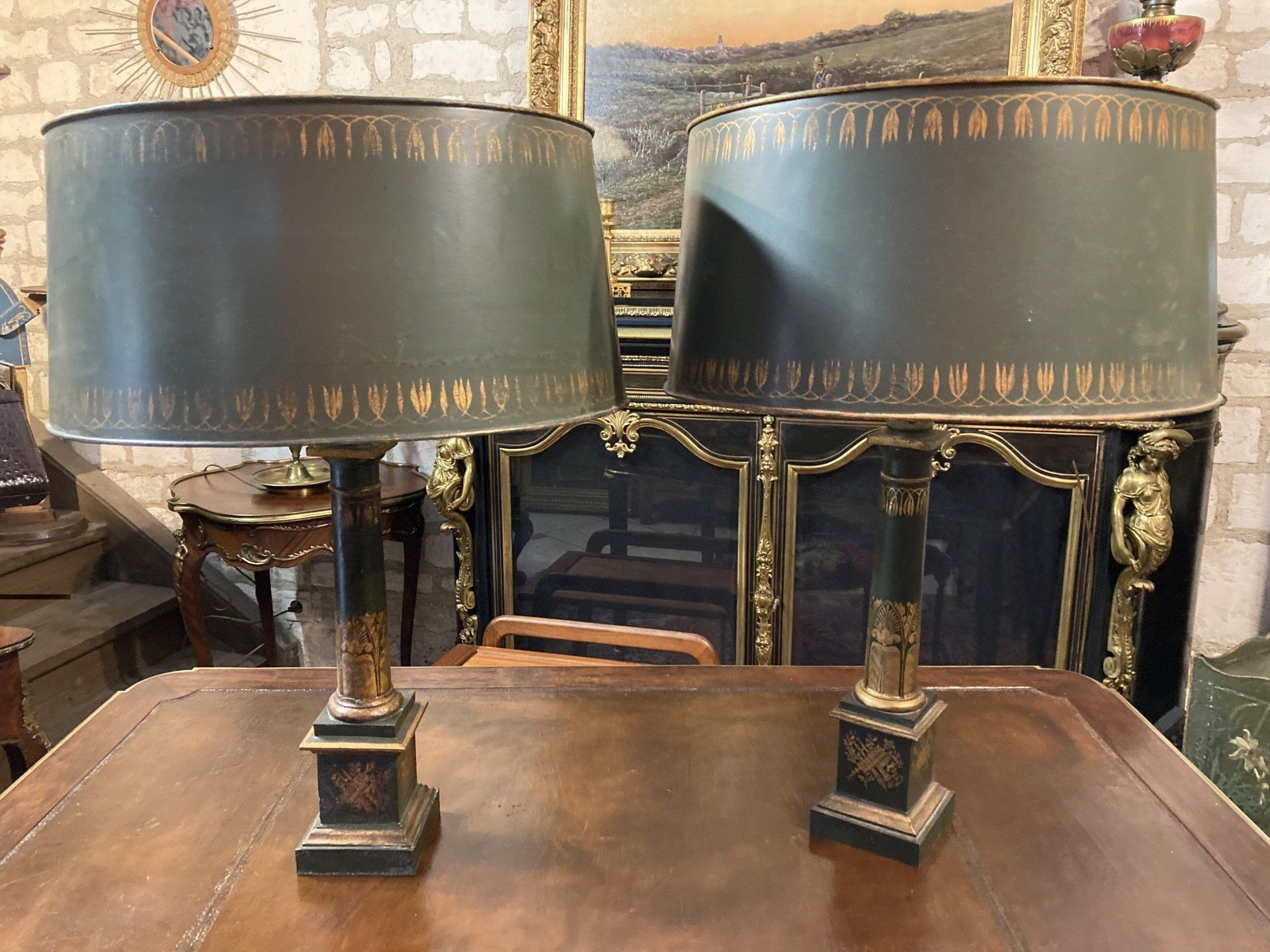 PAIRE DE LAMPES CARCEL