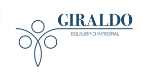 Logo azul de GIRALDO, con figura humana estilizada y el texto &ldquo;EQUILIBRIO INTEGRAL&rdquo;