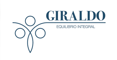 Logo azul de GIRALDO, con figura humana estilizada y el texto &ldquo;EQUILIBRIO INTEGRAL&rdquo;