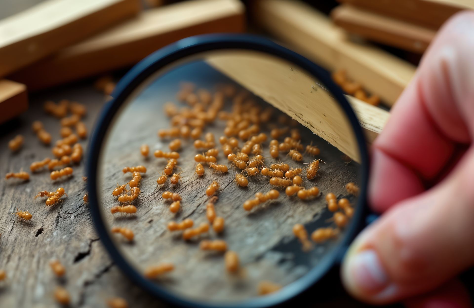Des termites vues à la loupe.