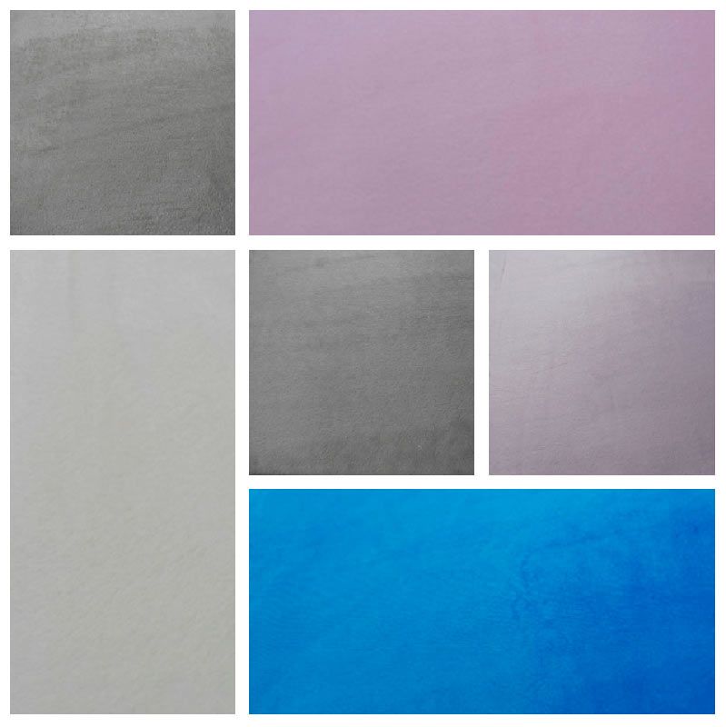 Un collage de imágenes de diferentes colores de tela.