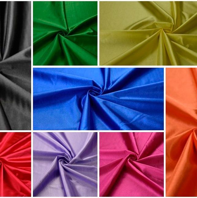 Un collage de imágenes de diferentes colores de tela.