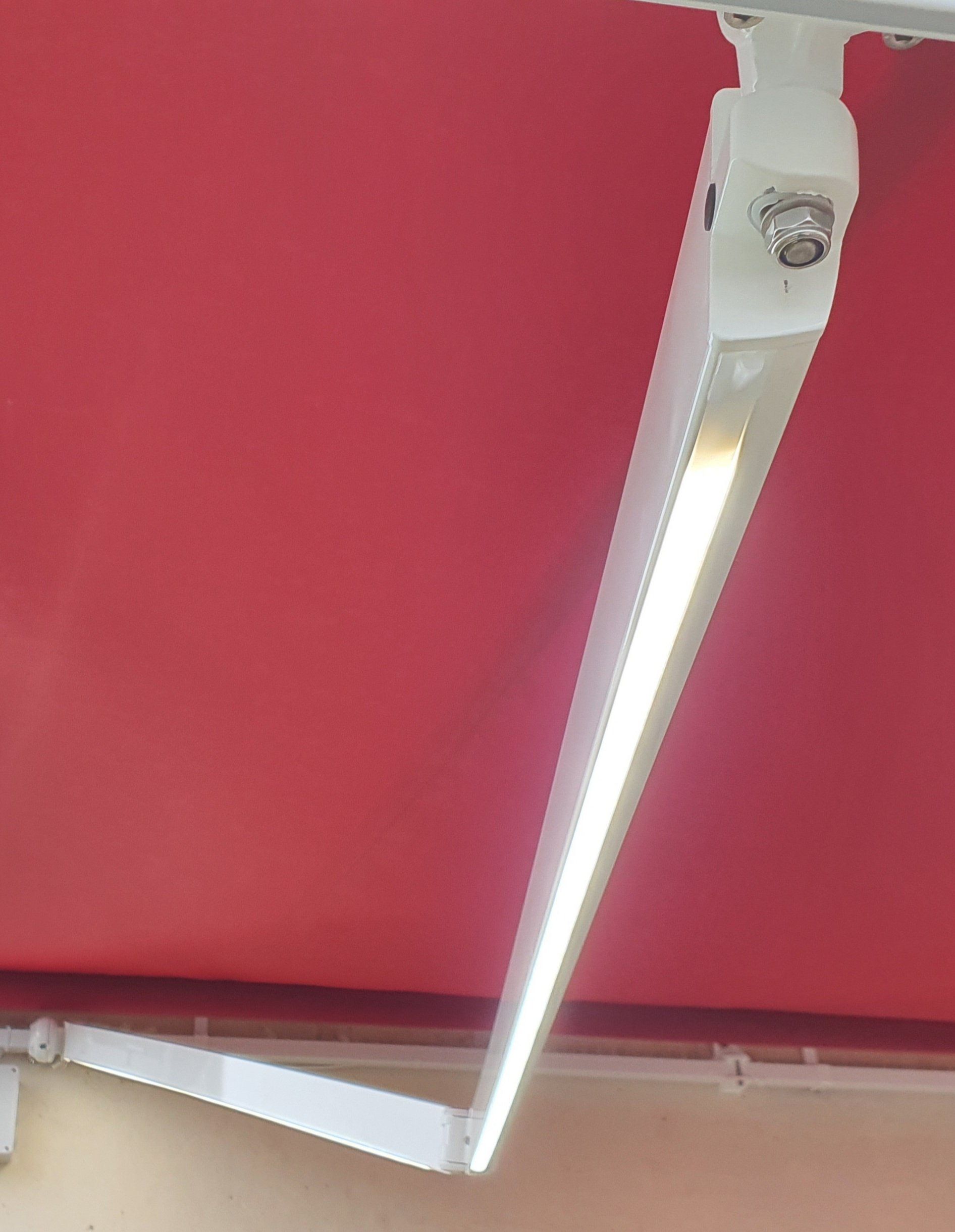 Store à leds lumineux en détail