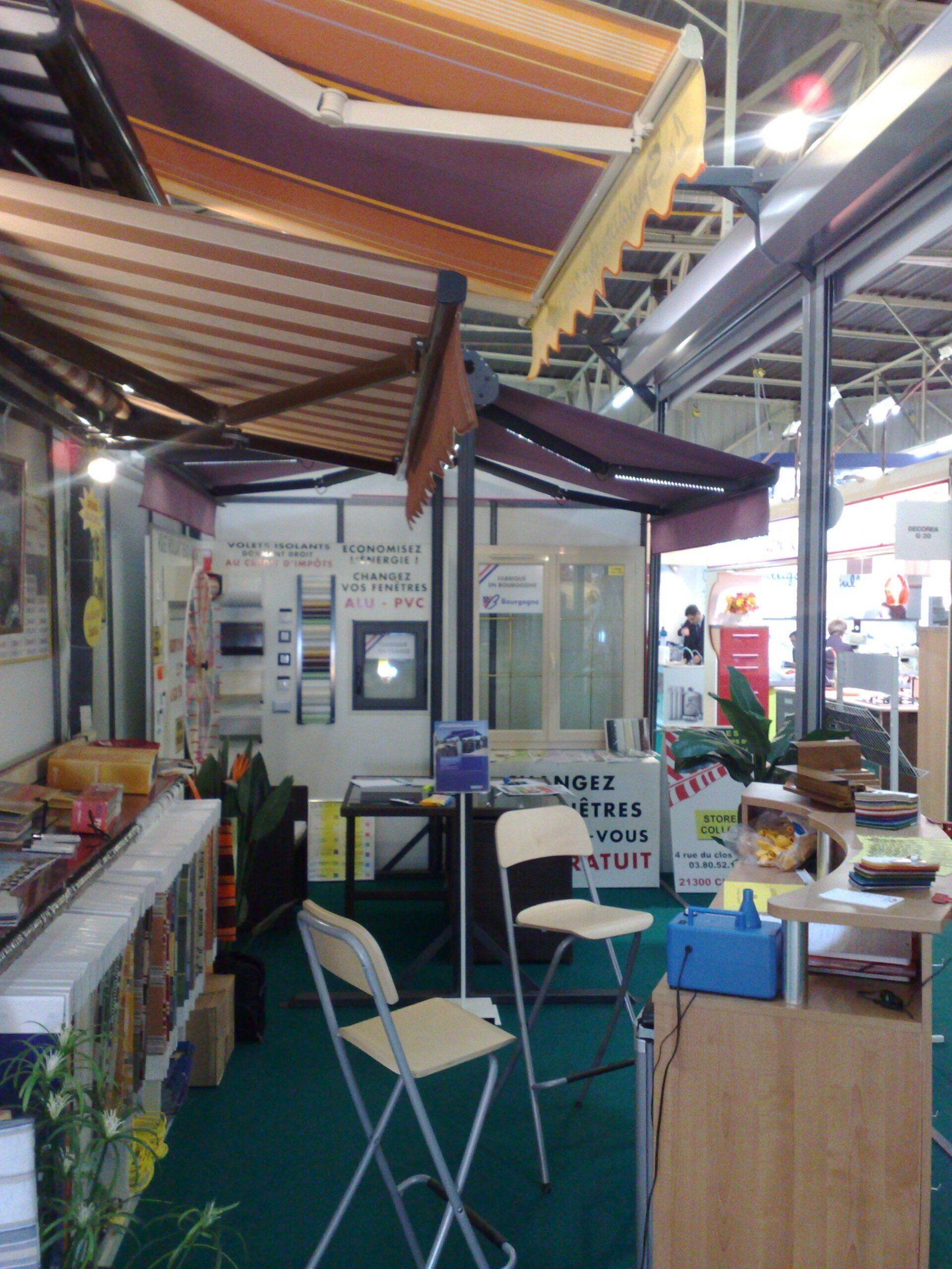 présentation du stand des stores Collon