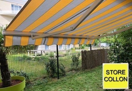 stores orange et gris