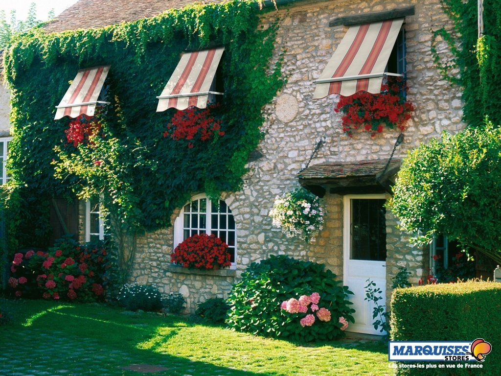 Store projection et pelouse