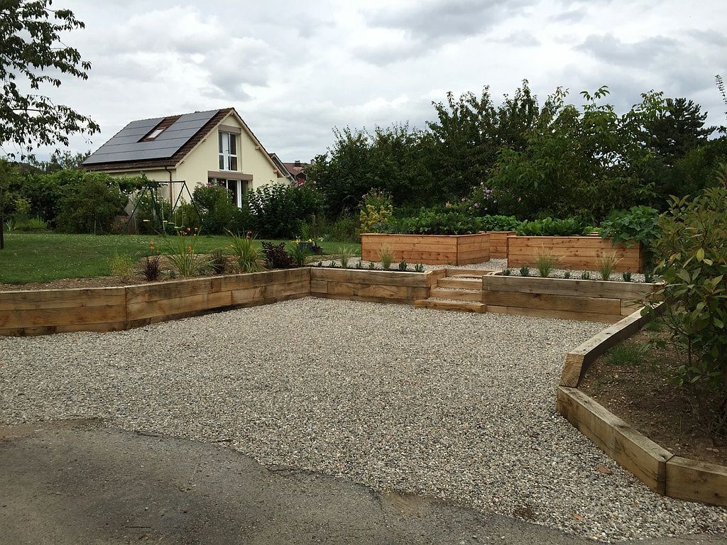 Potager surélevé en permacult ure